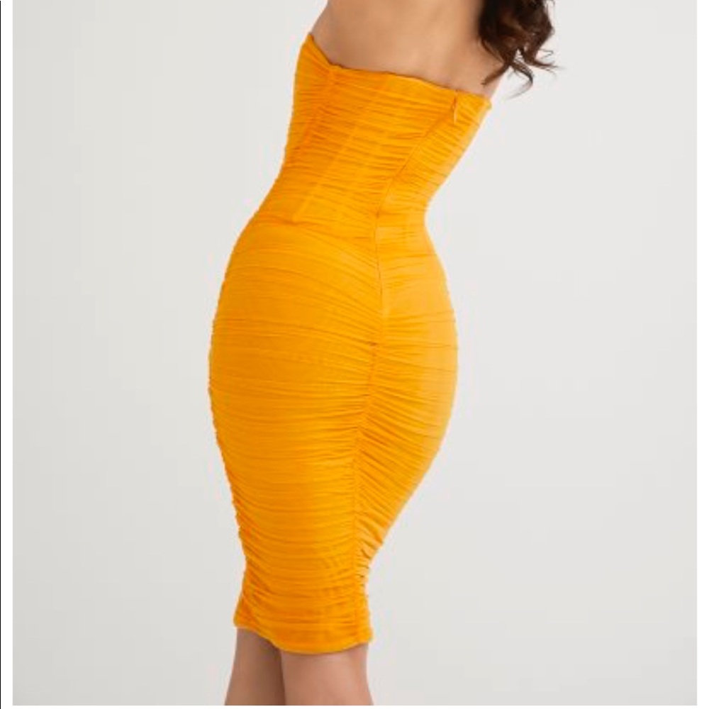 House of CB tangerine dress